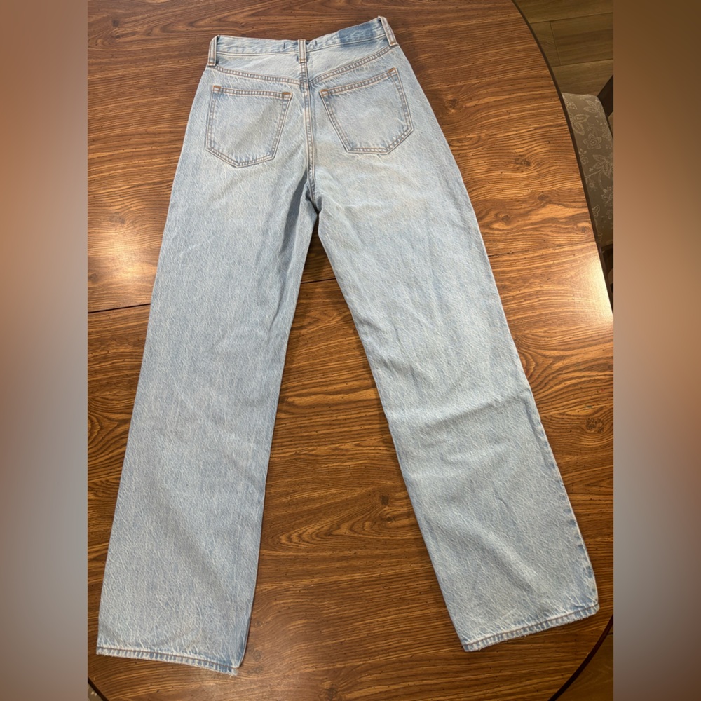 NWT Abercrombie & Fitch The Loose High-Rise Straight Leg Jeans Size 25/0 - Picture 4 of 11